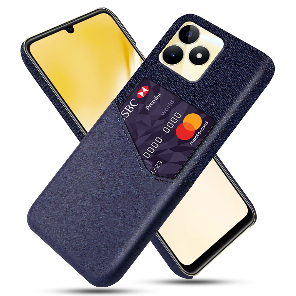 PC+PU Leather Case for Realme Narzo N53 4G Card Holder Phone Shell Anti-Scratch Cover PC+PU Leather Case for Realme Narzo N53 4G Card Holder Phone Shell Anti-Scratch Cover
